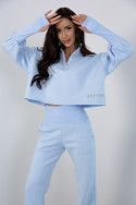 Women's tracksuit - I don't care - Blue - 5339