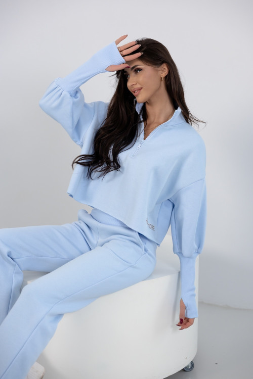 Dres damski - I don't care - Niebieski - 5339