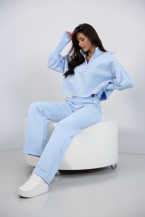 Dres damski - I don't care - Niebieski - 5339
