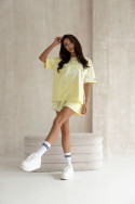 "Neon Vibe" set - Women's set with neon print - Yellow - 5373