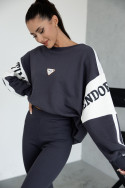 Graphite women's set with oversized leggings