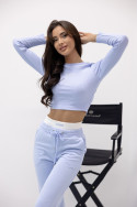 Tracksuit with striped top - crafted - Blue